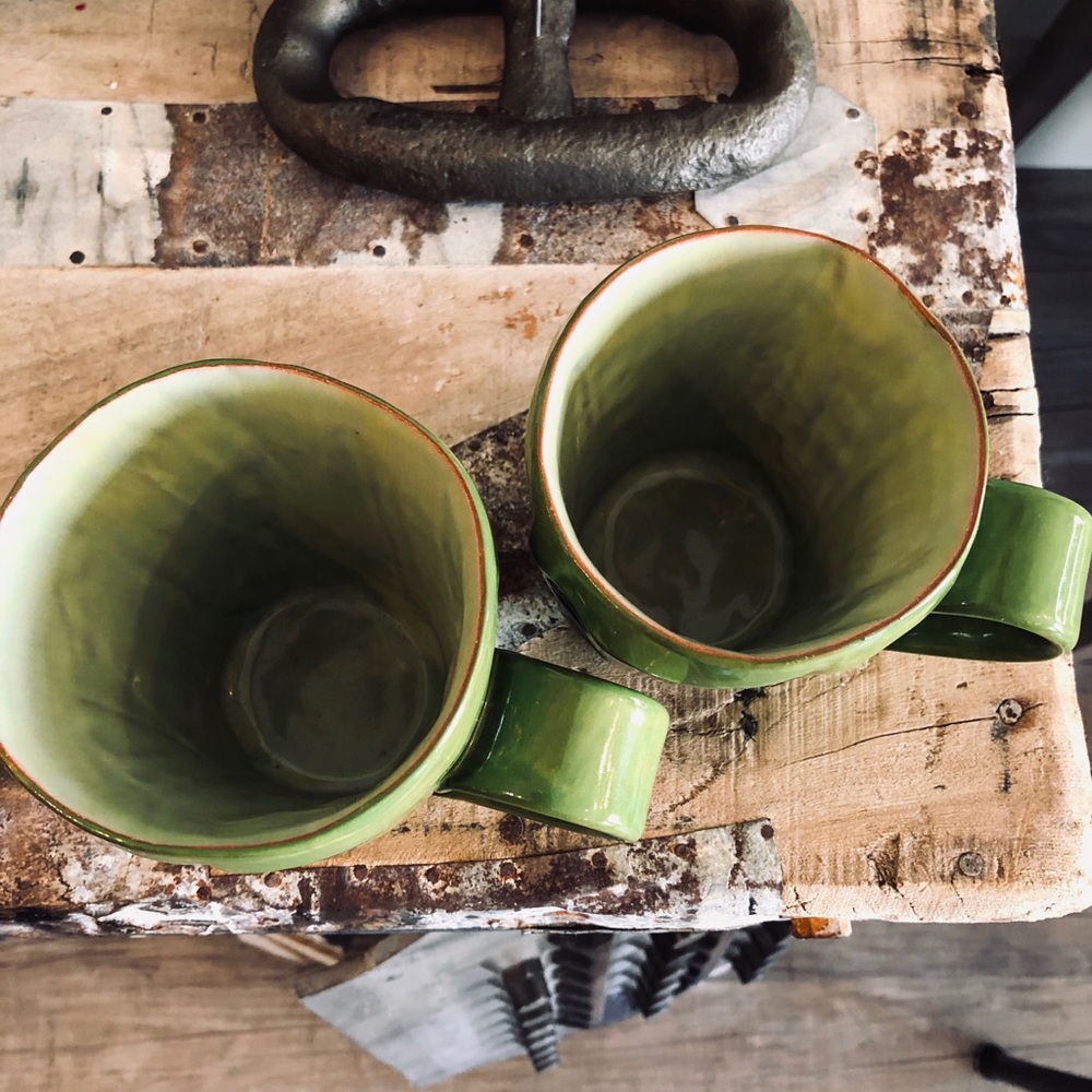 R Wood Mugs